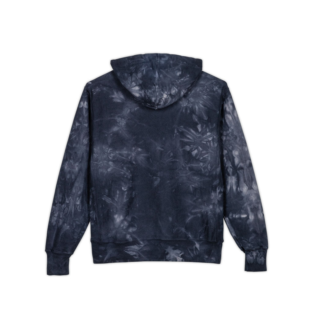 Tie-Dye Embroidered Hoodie — 'Some Bite Tomorrow' Script Streetwear