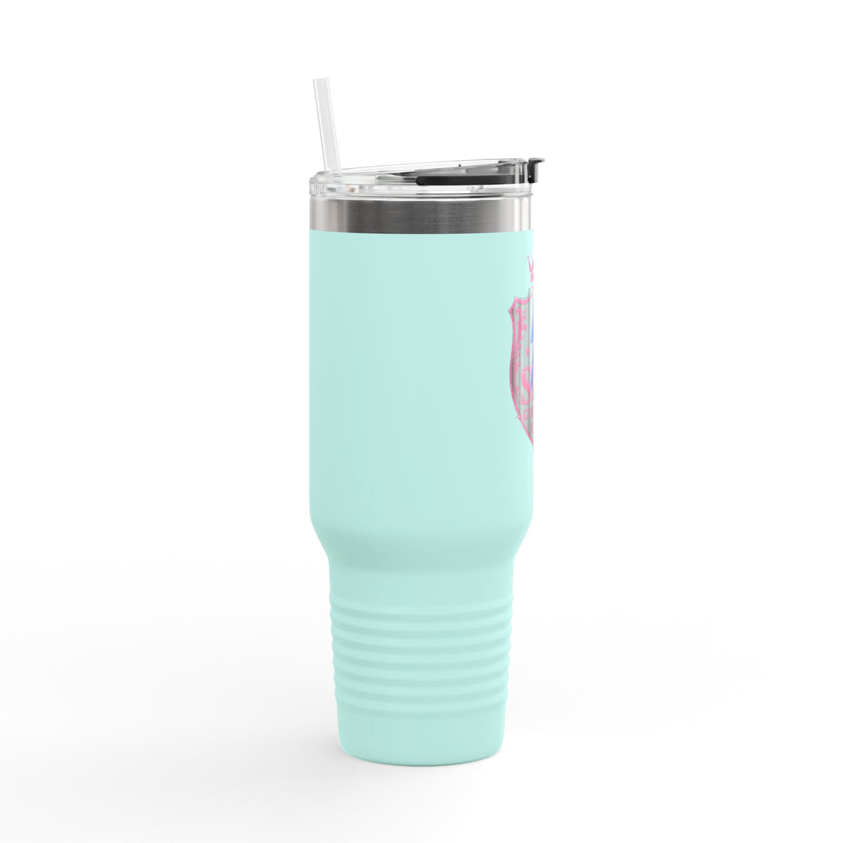 40oz Insulated Travel Mug — “She Got Game” Lightning Crest