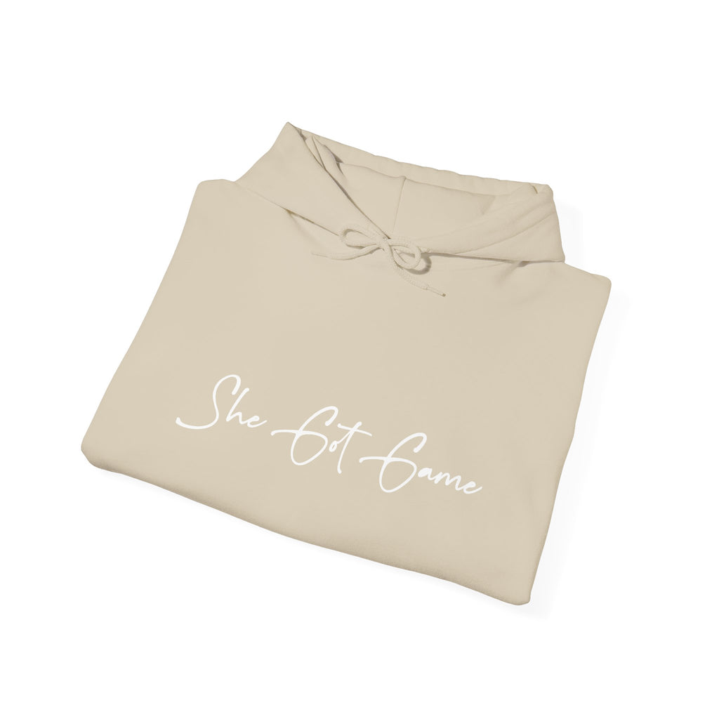 She Got Game Hoodie — "Built Different, Bet Different" Script Hoodie