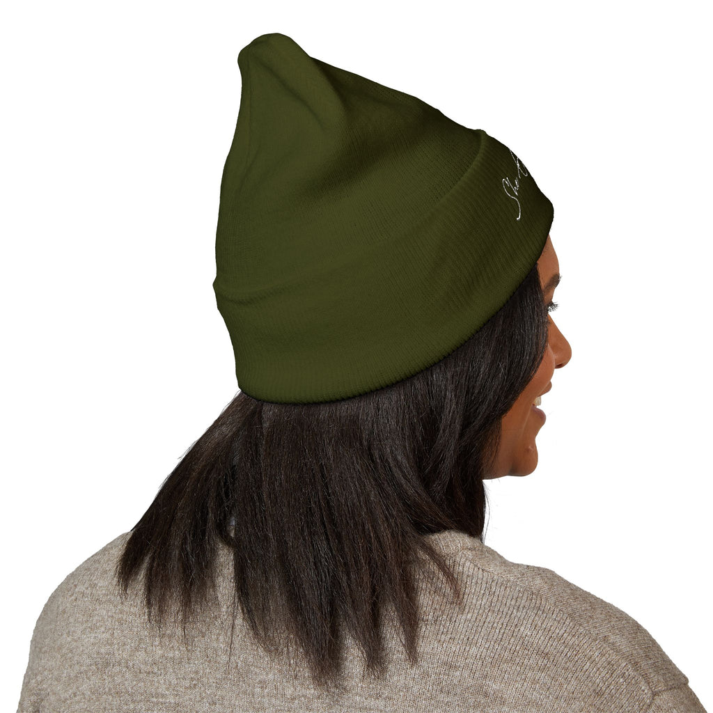 Embroidered 'She Got Game' Classic Cuffed Beanie — Cozy Winter Hat