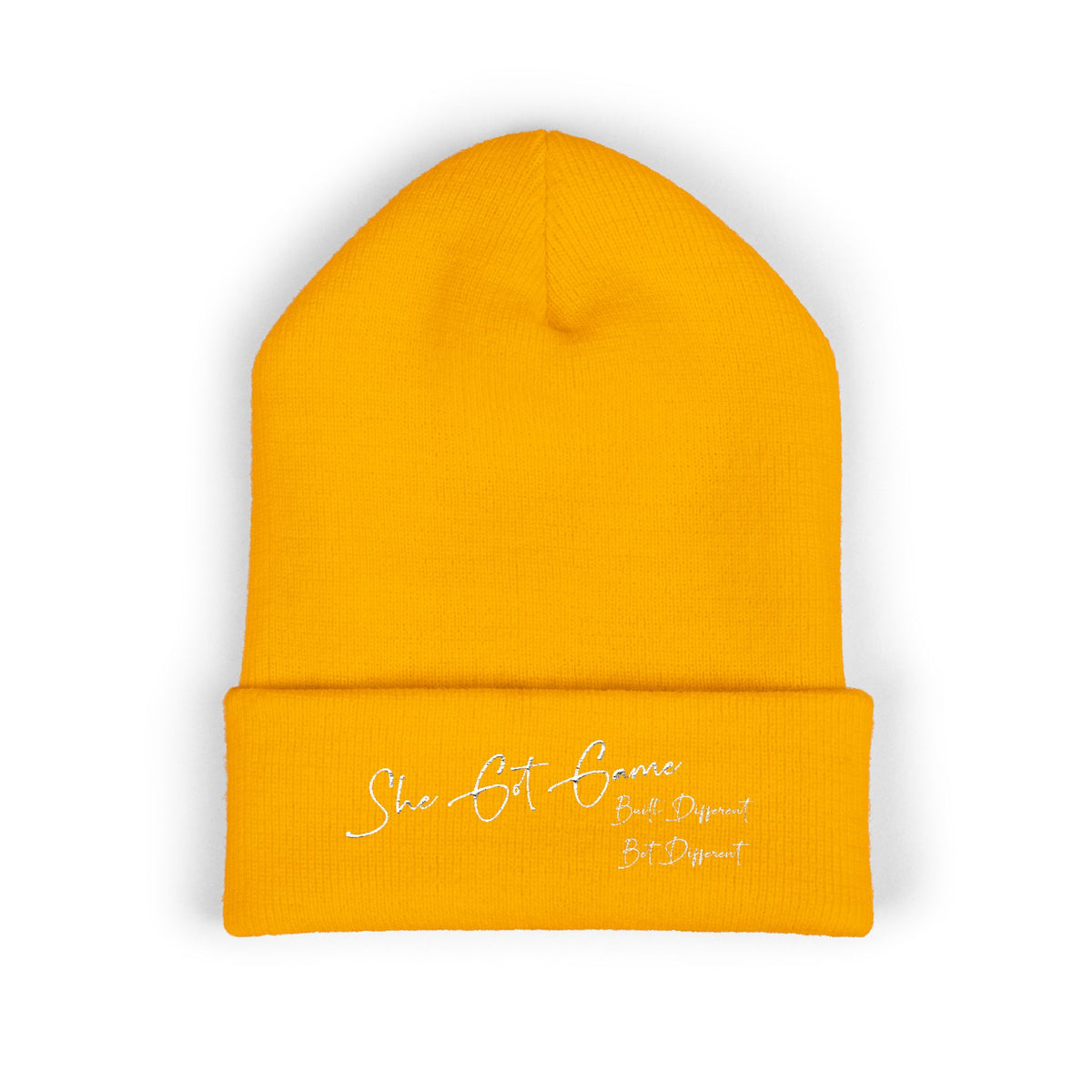 Embroidered 'She Got Game' Classic Cuffed Beanie — Cozy Winter Hat