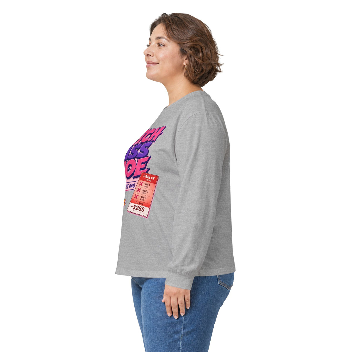 Long Sleeve Tee — "B*tch A** Hoe" Retro Snack Pop Art Graphic