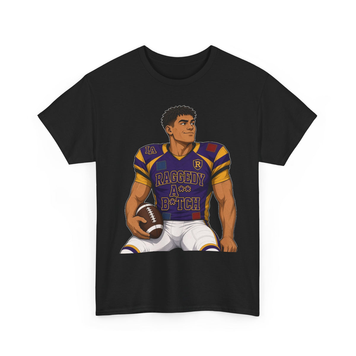 Football Player Graphic Tee — Raggedy B*TCH T-Shirt