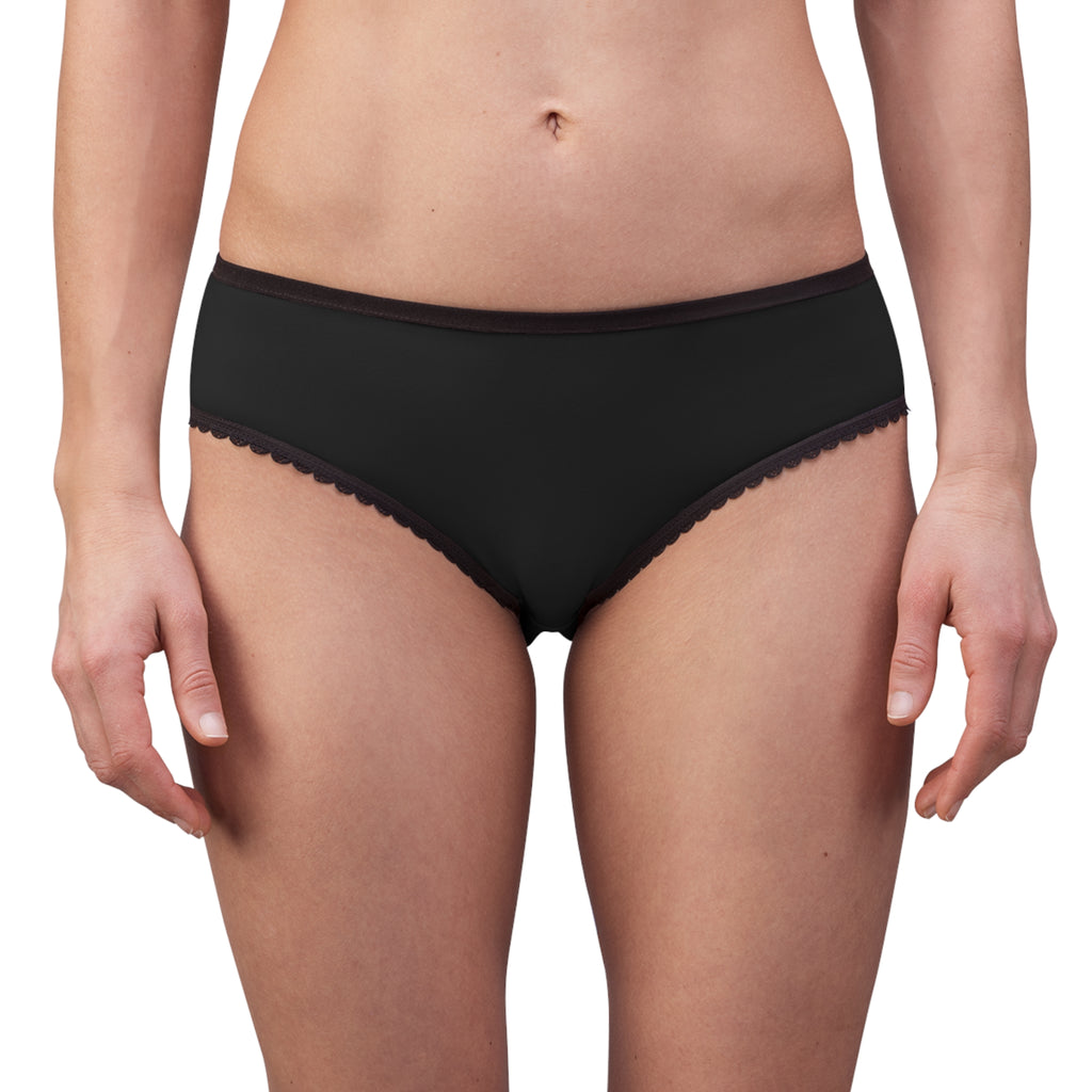 Women’s Briefs — 'Booty Butt Cheeks' Crowned Peach Graphic High-Waist Panties