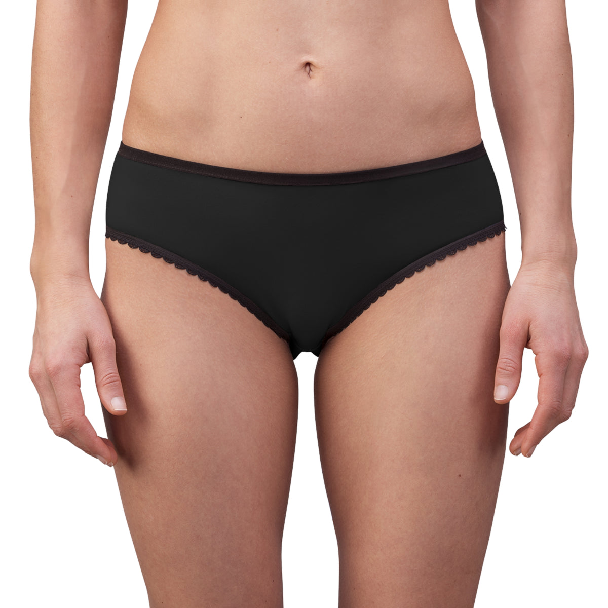 Women’s Briefs — 'Booty Butt Cheeks' Crowned Peach Graphic High-Waist Panties