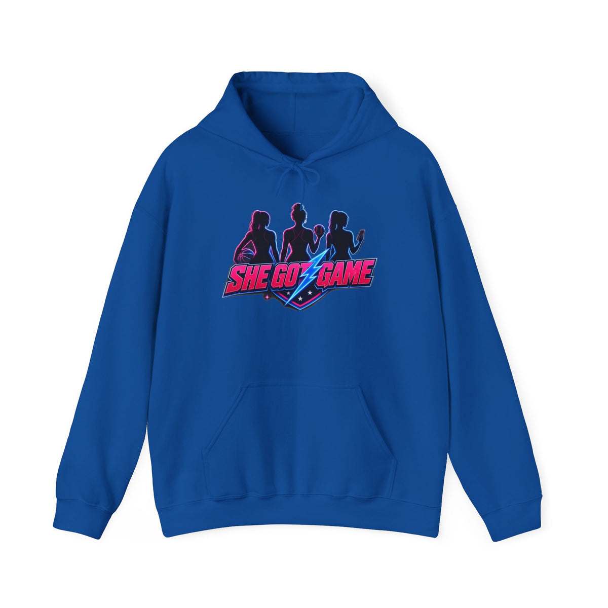 She Got Game Hoodie — Retro Neon Unisex Pullover