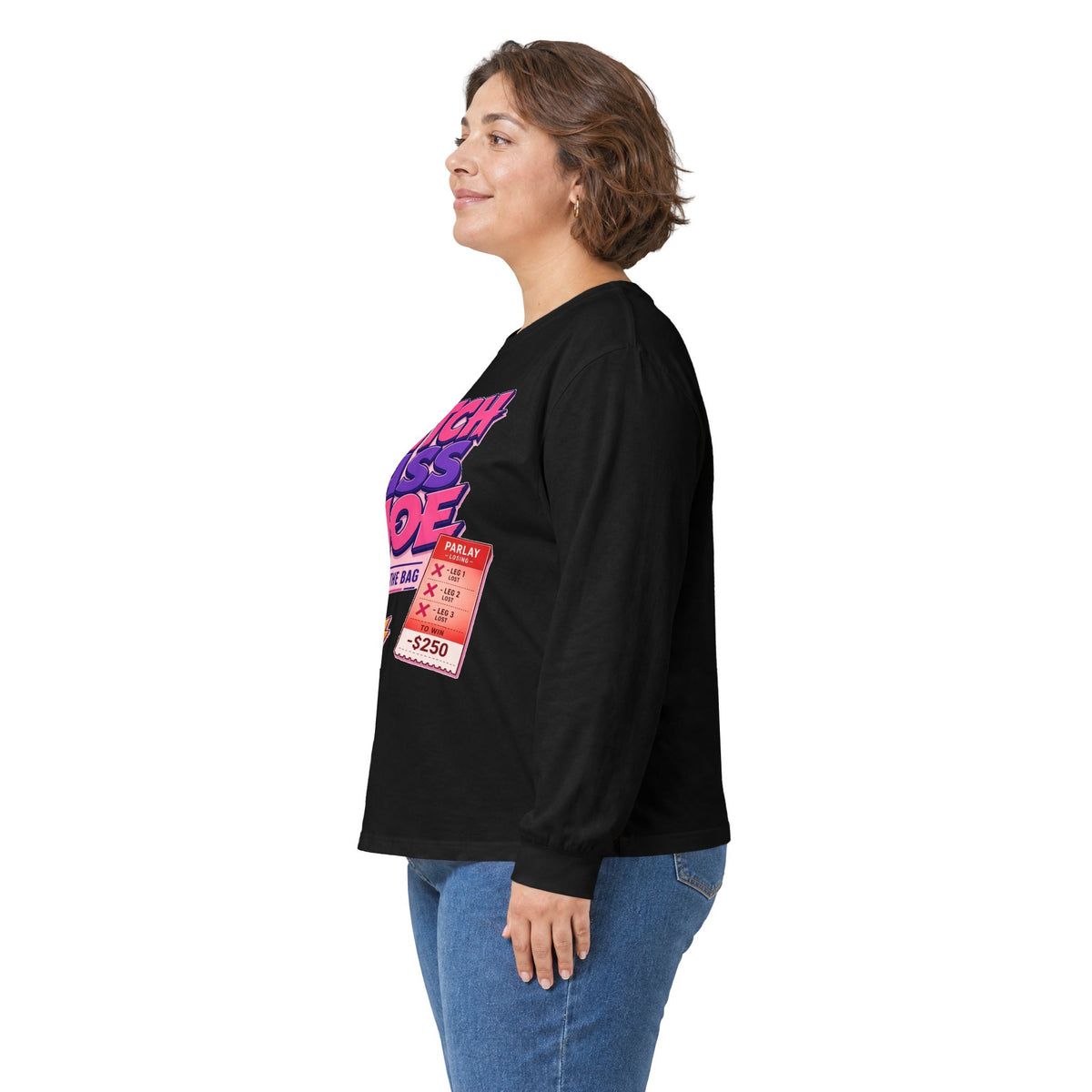Long Sleeve Tee — "B*tch A** Hoe" Retro Snack Pop Art Graphic