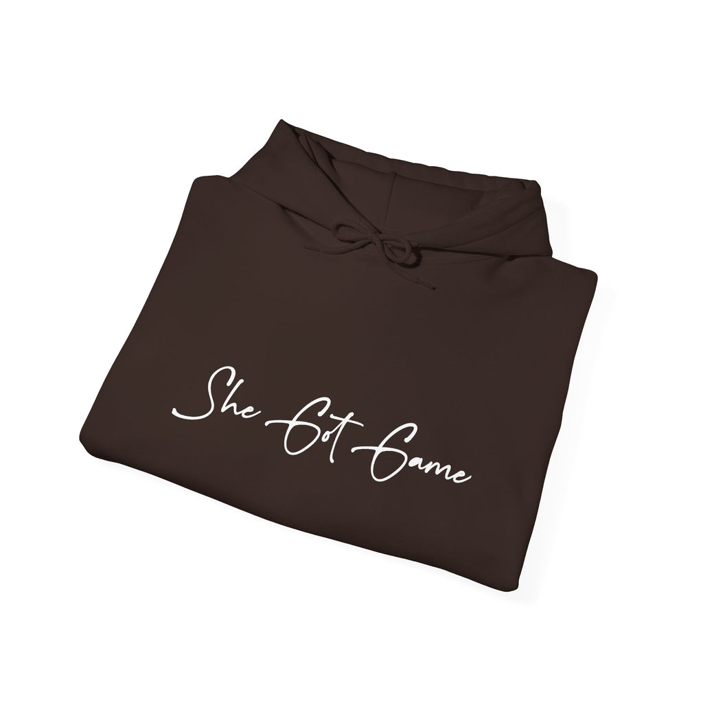 She Got Game Hoodie — "Built Different, Bet Different" Script Hoodie