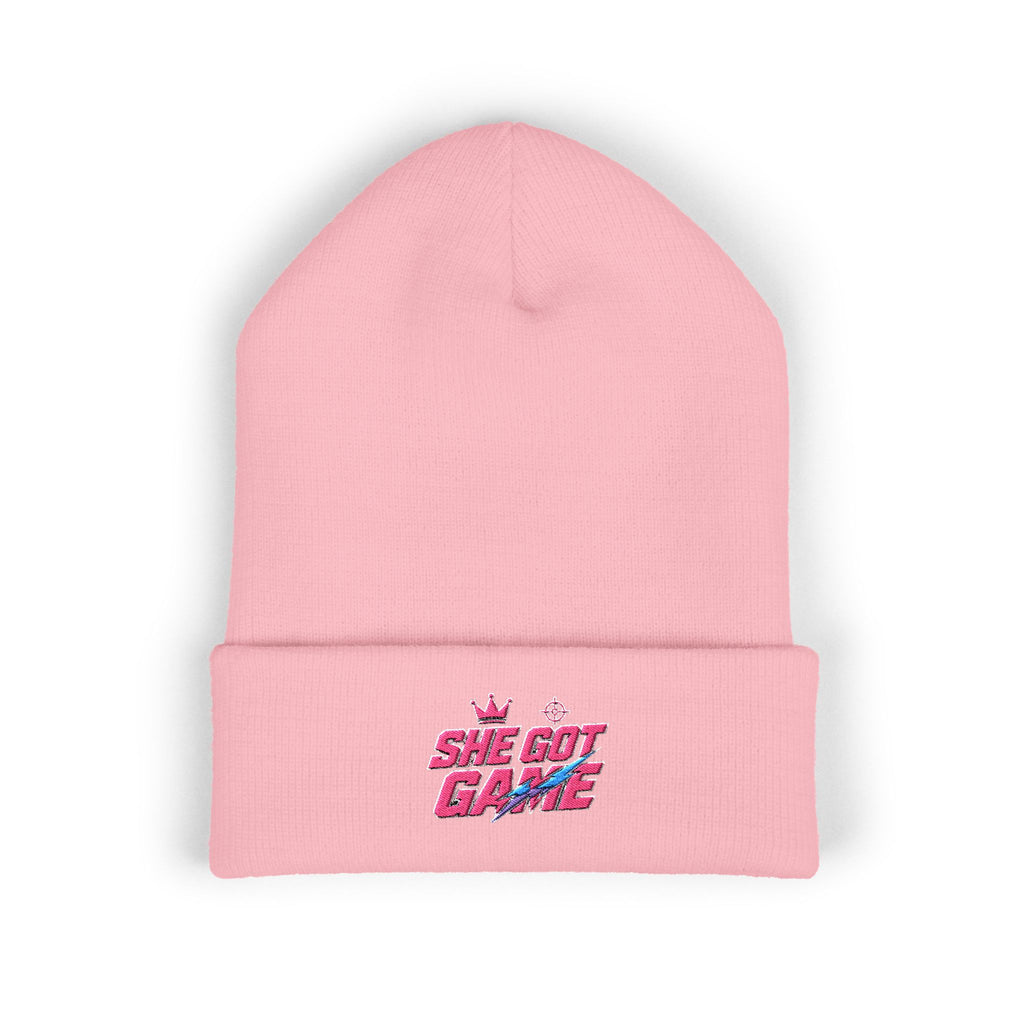 She Got Game Embroidered Beanie