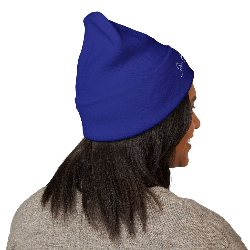 Embroidered 'She Got Game' Classic Cuffed Beanie — Cozy Winter Hat