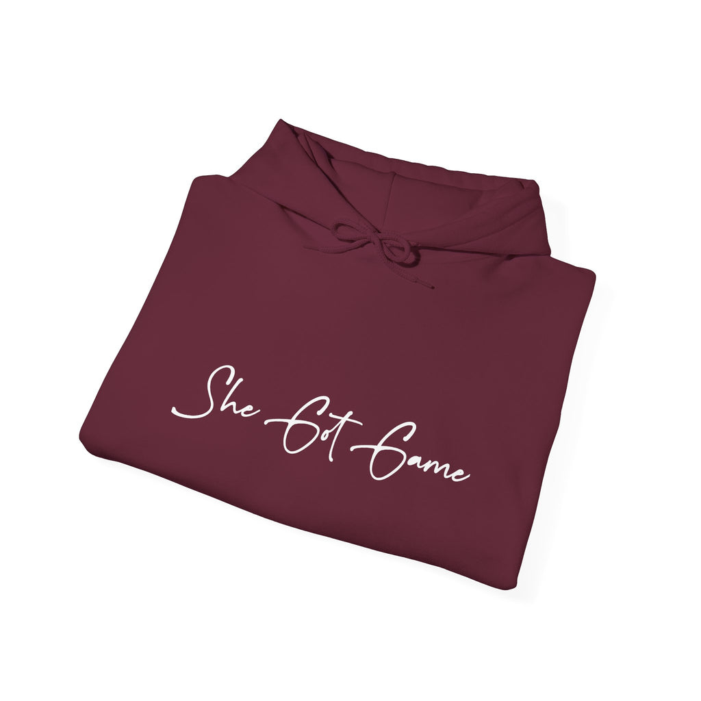 She Got Game Hoodie — "Built Different, Bet Different" Script Hoodie