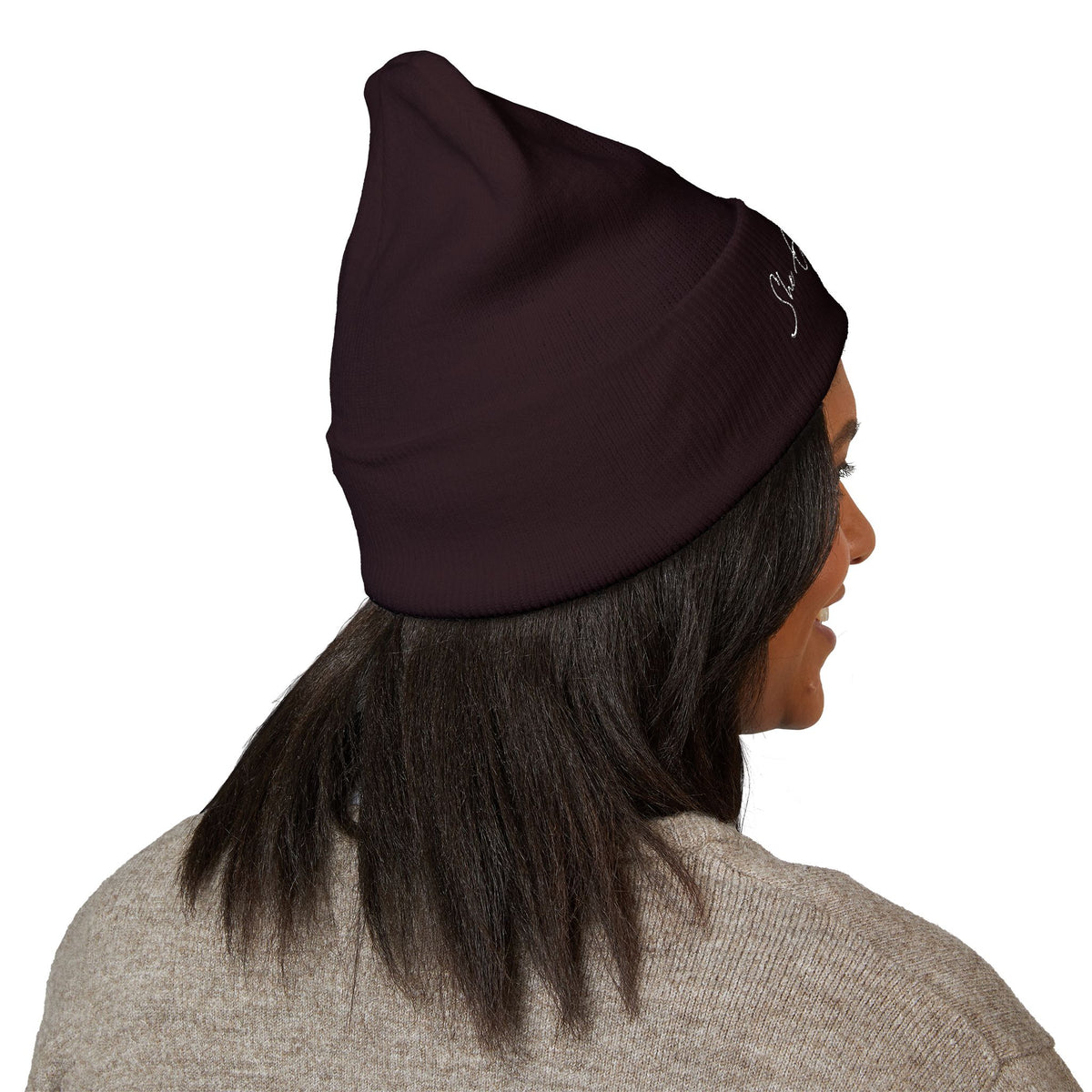 Embroidered 'She Got Game' Classic Cuffed Beanie — Cozy Winter Hat