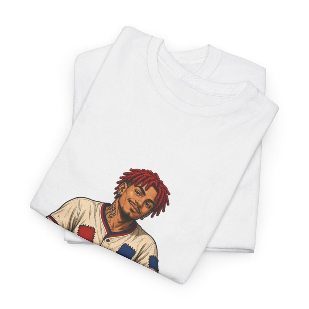 Baseball Player Graphic Tee — Vintage Slugger Illustration T-Shirt