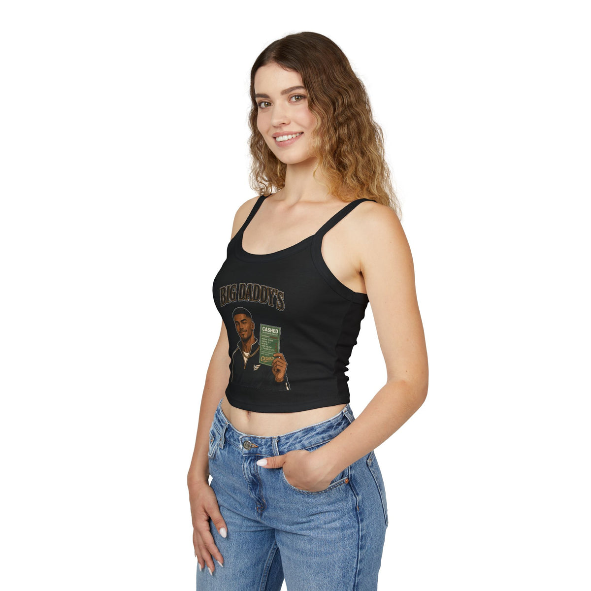 Big Daddy's Crop Tank — Women's Spaghetti Strap S.G.G. Tank Top