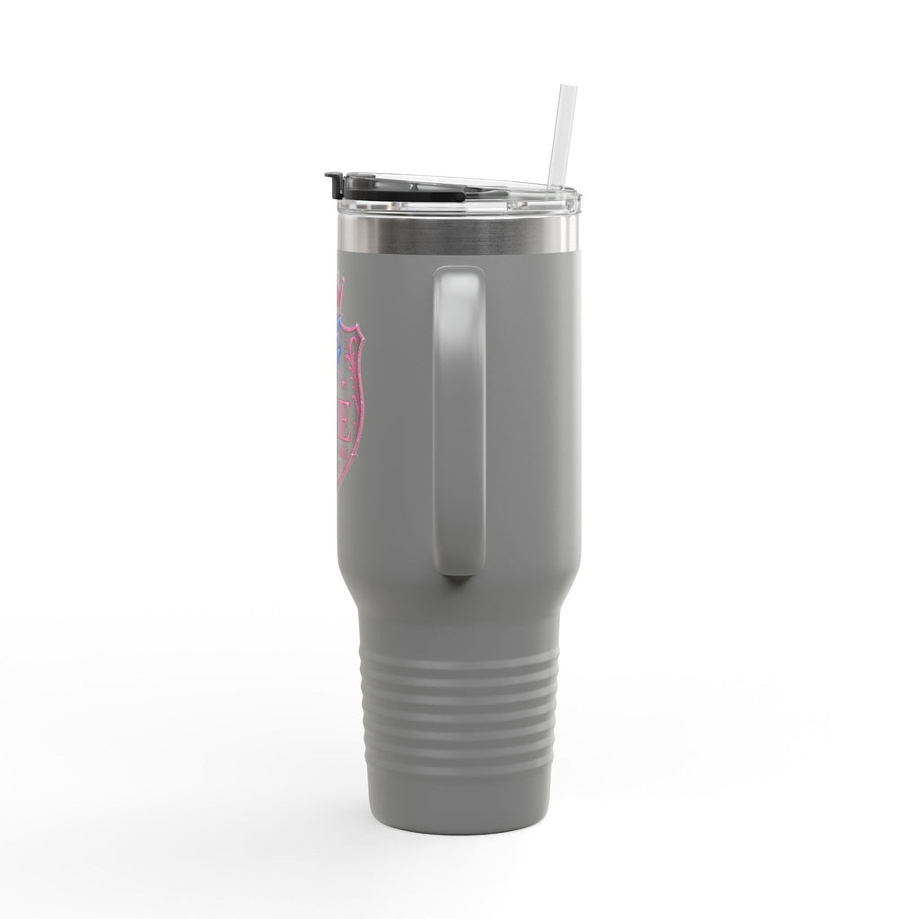 40oz Insulated Travel Mug — “She Got Game” Lightning Crest