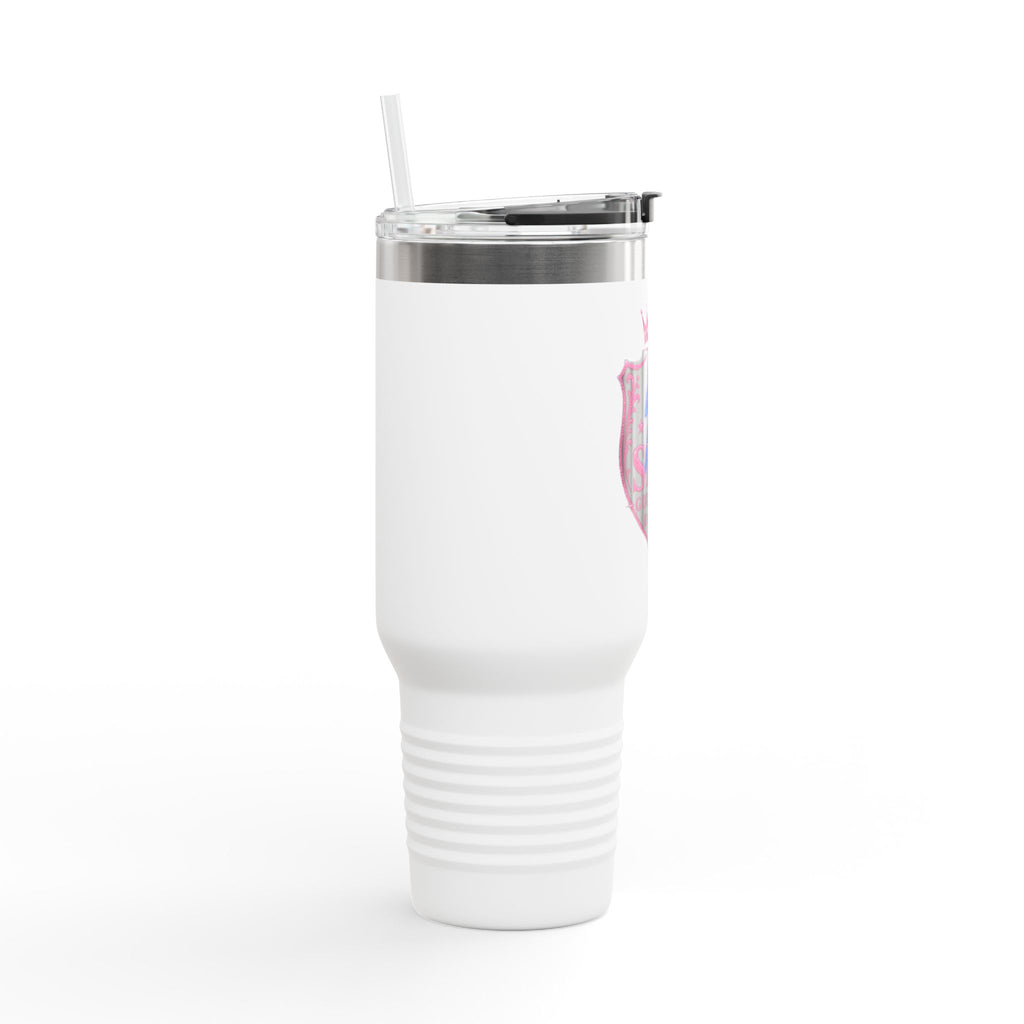 40oz Insulated Travel Mug — “She Got Game” Lightning Crest