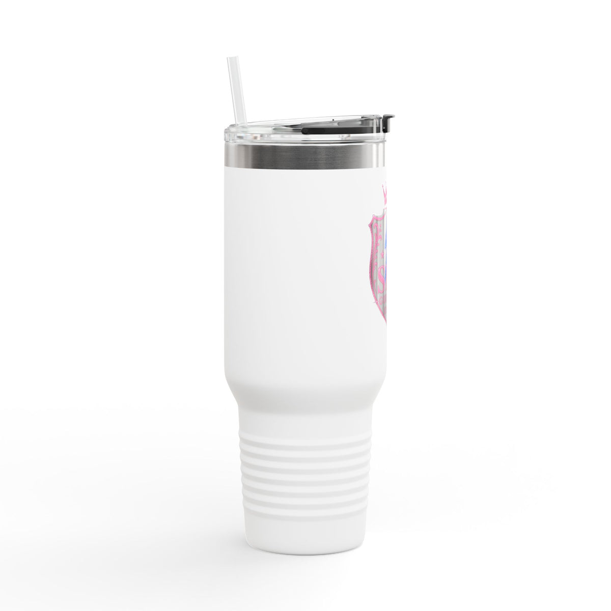 40oz Insulated Travel Mug — “She Got Game” Lightning Crest