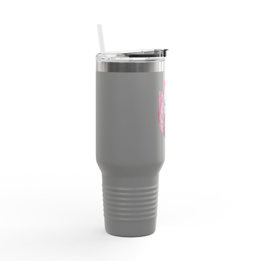 40oz Insulated Travel Mug — “She Got Game” Lightning Crest