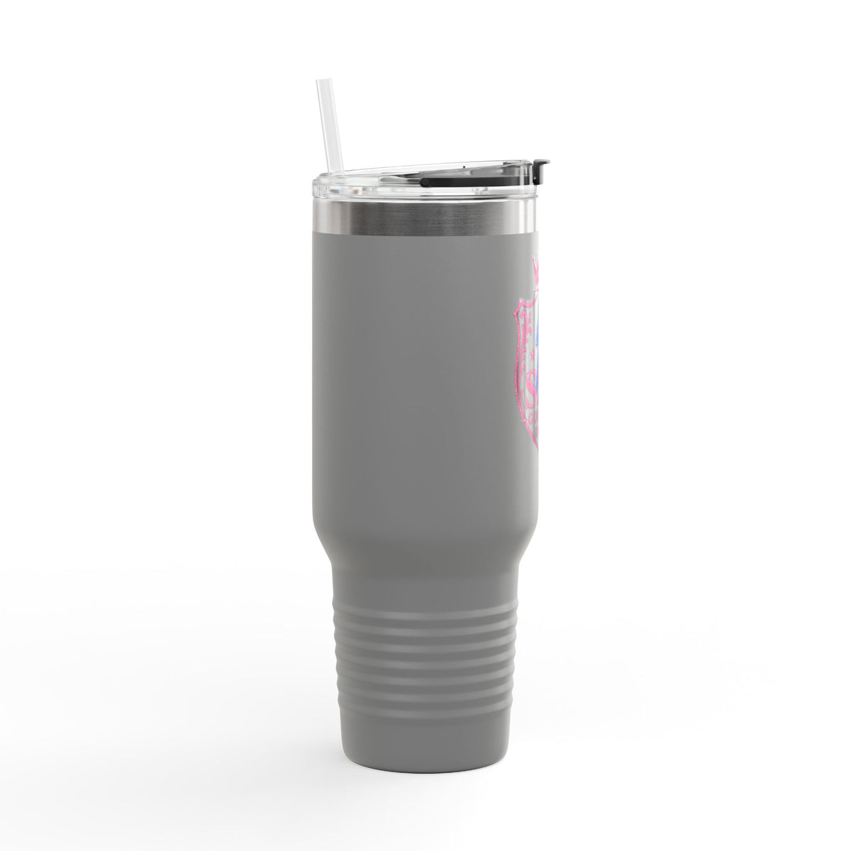 40oz Insulated Travel Mug — “She Got Game” Lightning Crest