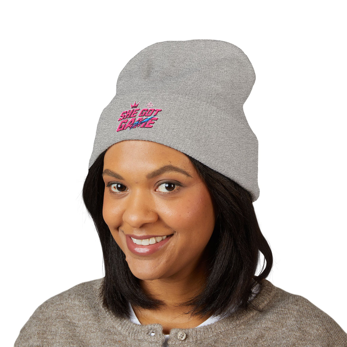 She Got Game Embroidered Beanie