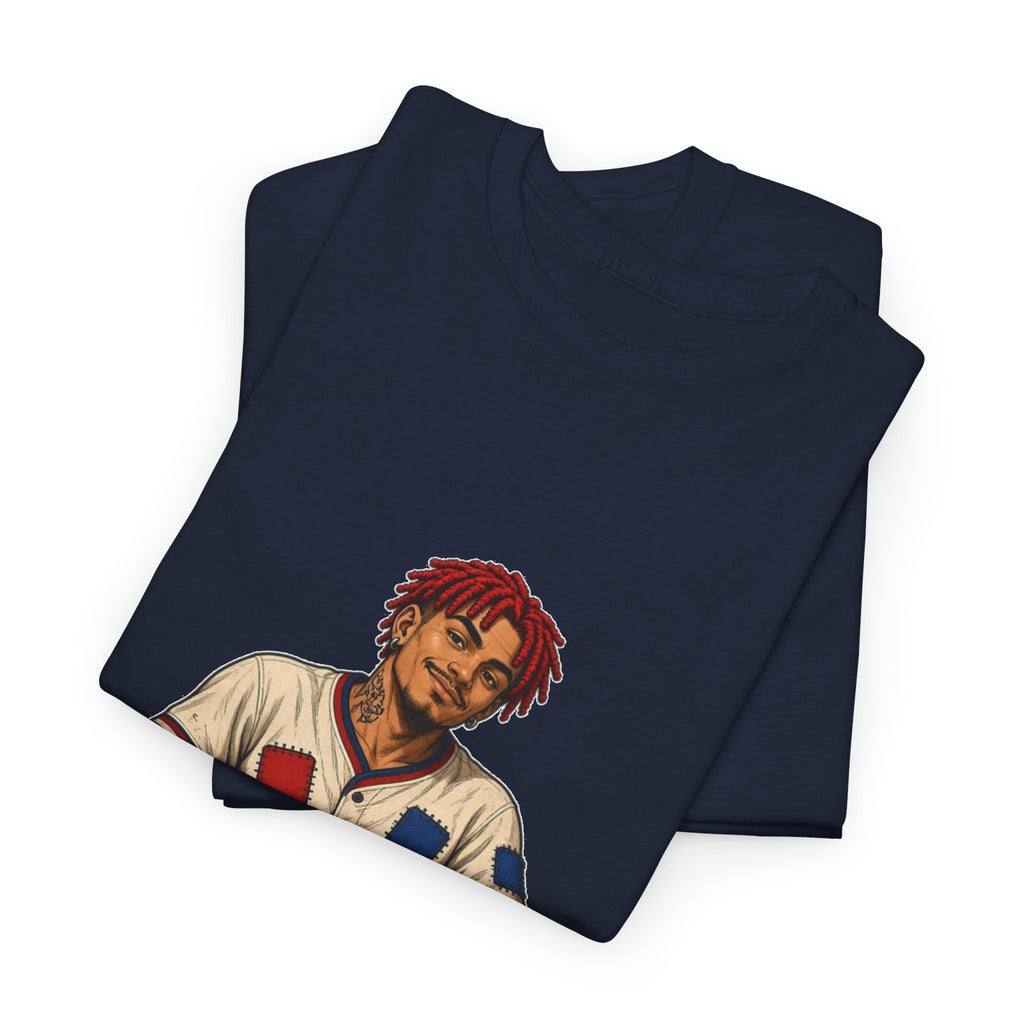 Baseball Player Graphic Tee — Vintage Slugger Illustration T-Shirt