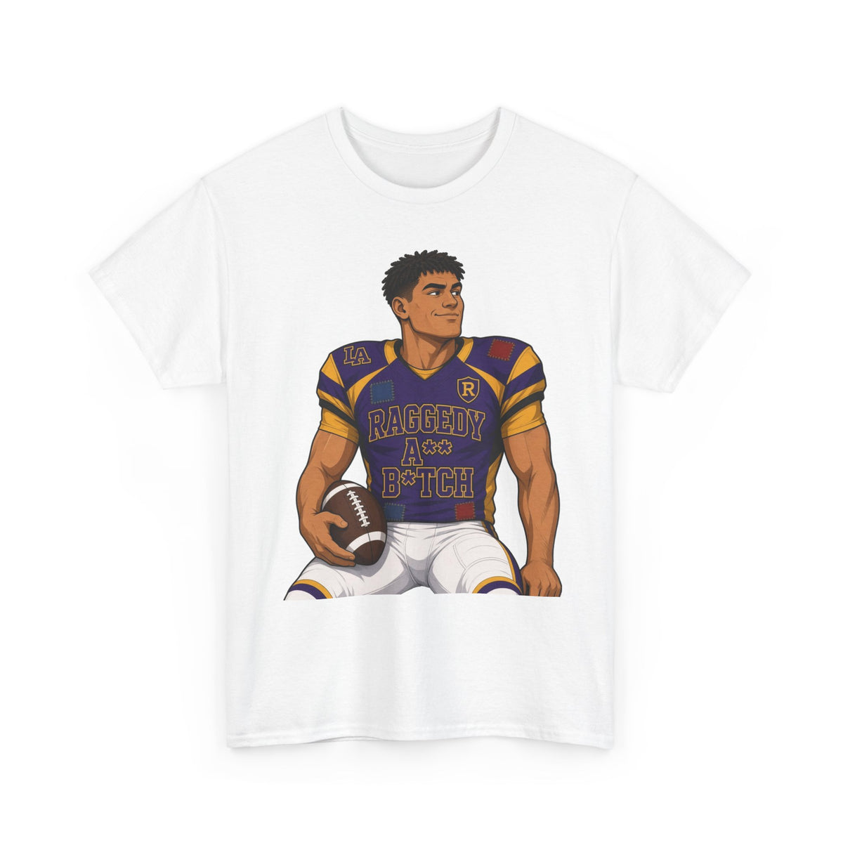 Football Player Graphic Tee — Raggedy B*TCH T-Shirt
