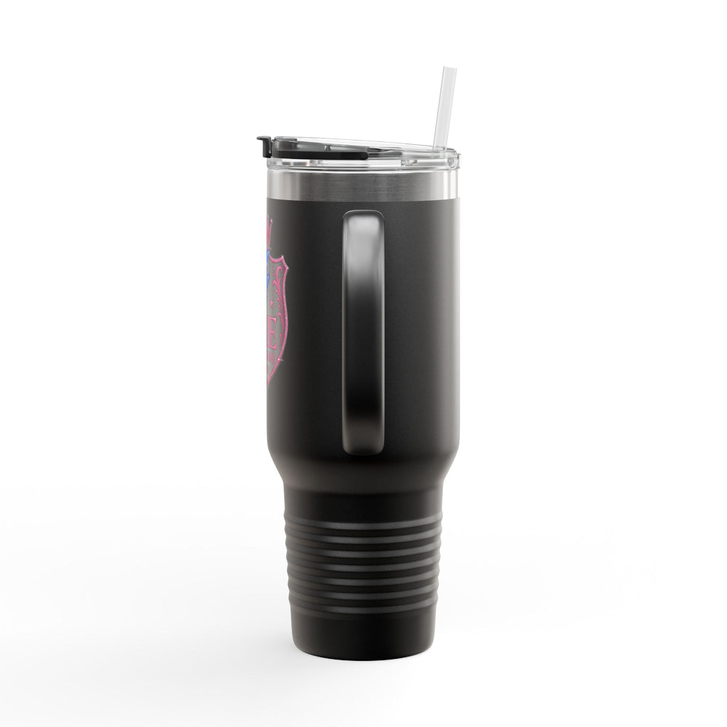 40oz Insulated Travel Mug — “She Got Game” Lightning Crest