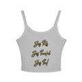 Stay Petty Stay Powerful Stay Paid - Crop Tank Top