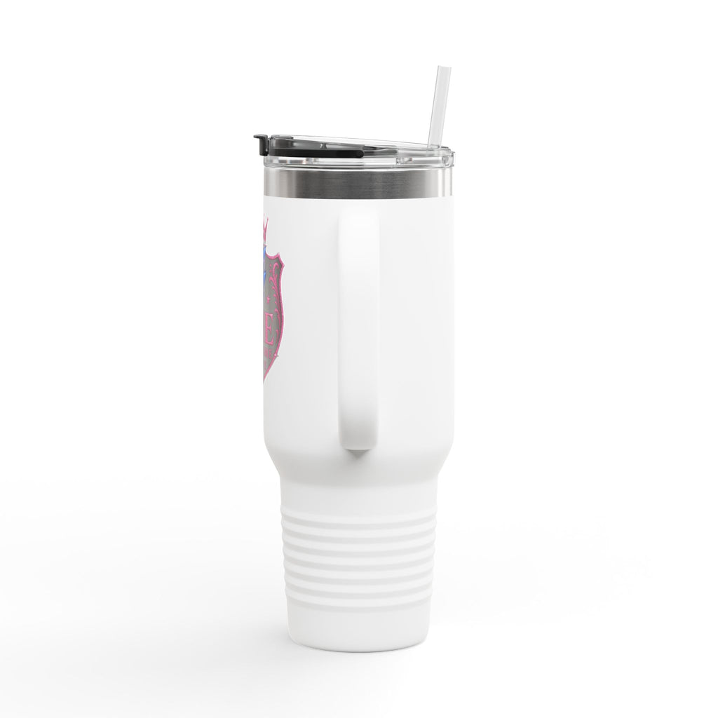 40oz Insulated Travel Mug — “She Got Game” Lightning Crest