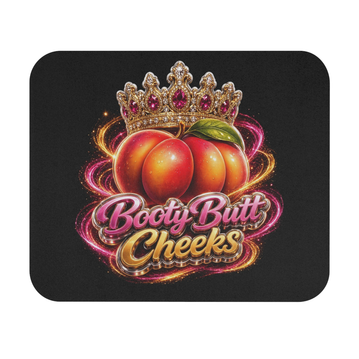 Booty Butt Cheeks Crown Mouse Pad