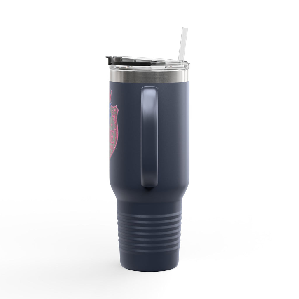 40oz Insulated Travel Mug — “She Got Game” Lightning Crest