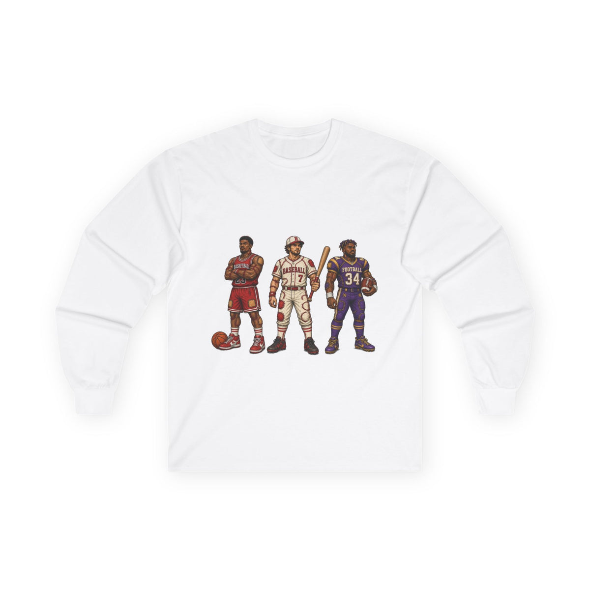 Raggedies Long Sleeve Tee — Retro Players Graphic