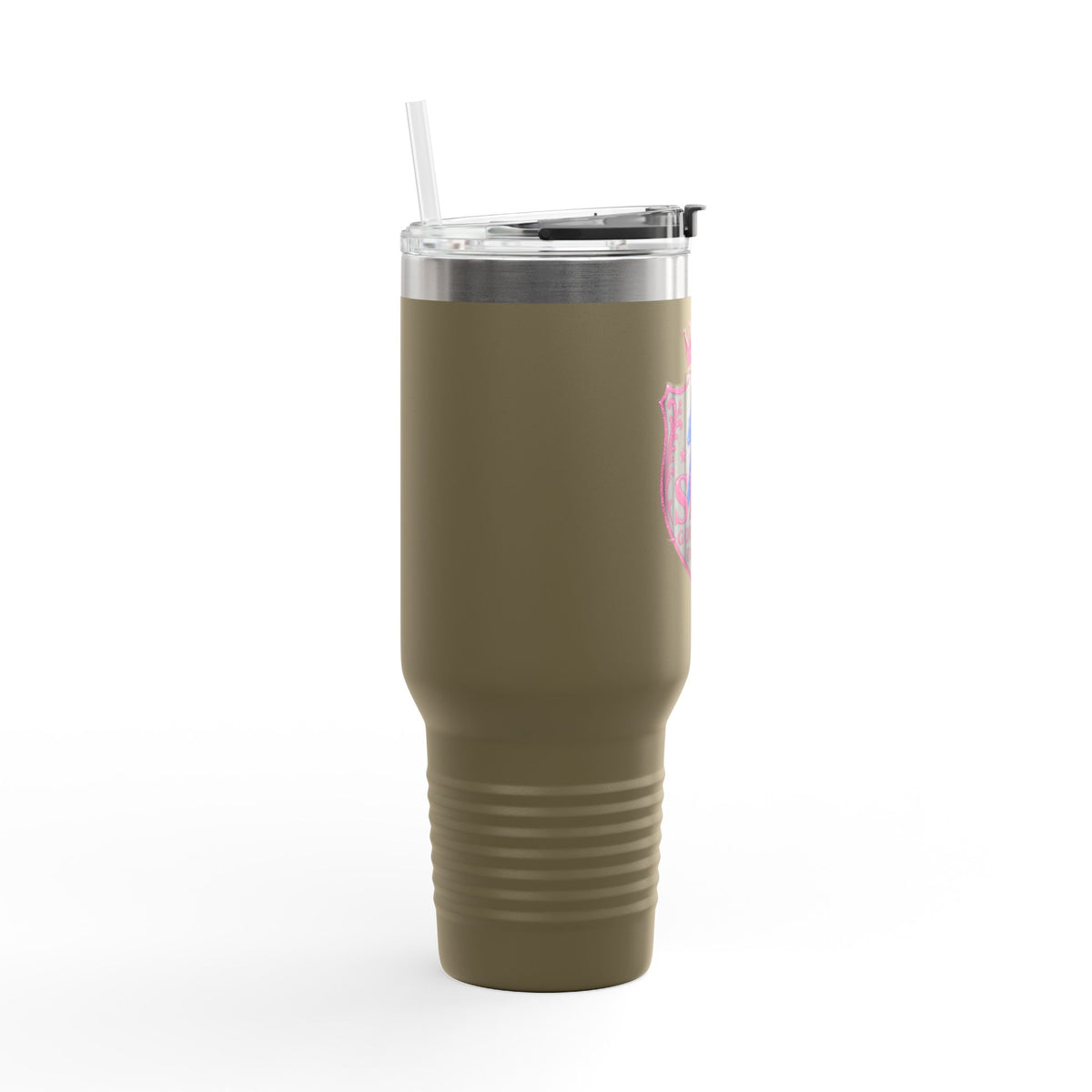 40oz Insulated Travel Mug — “She Got Game” Lightning Crest