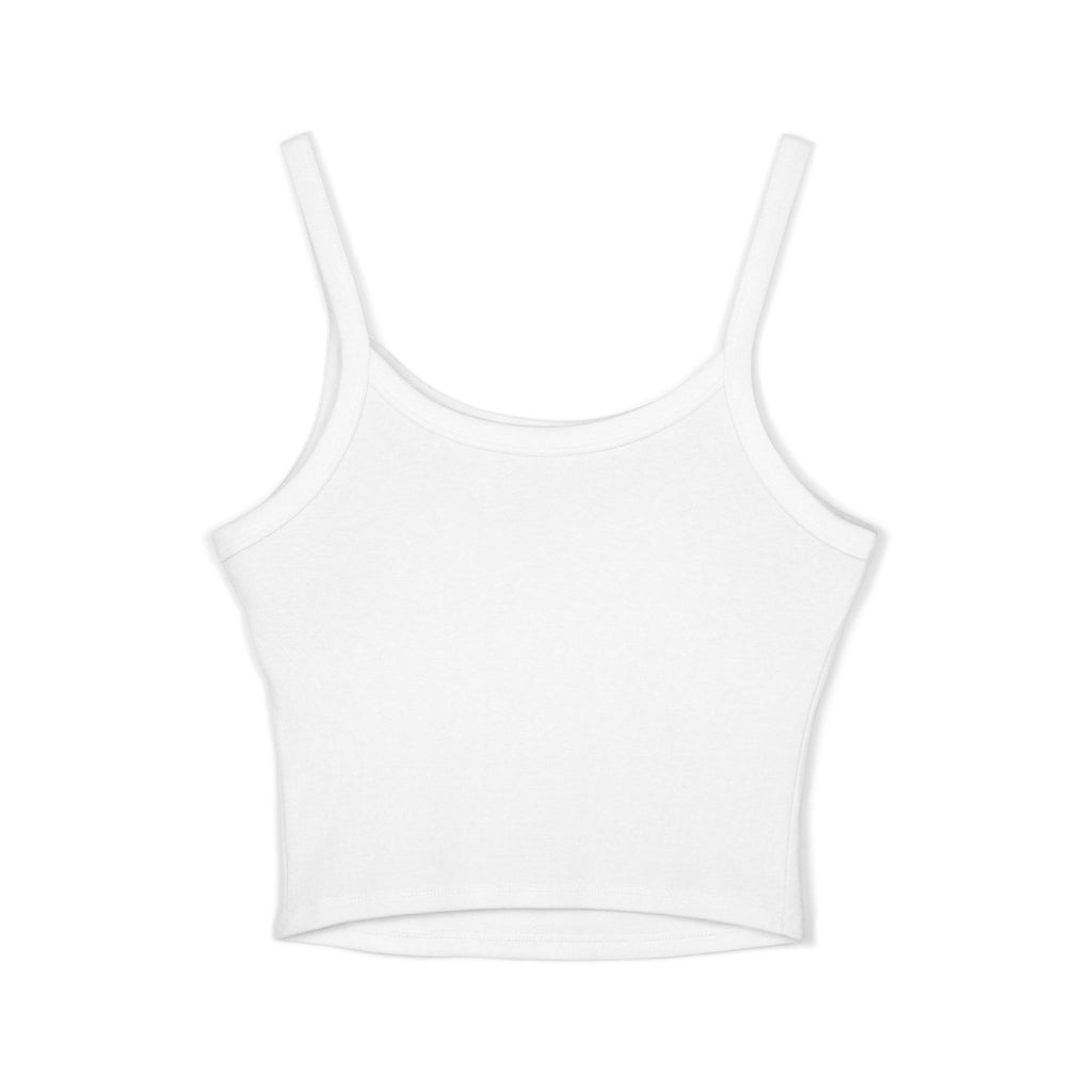 Spaghetti Tank — "She Got Game" Retro Graphic Crop Top