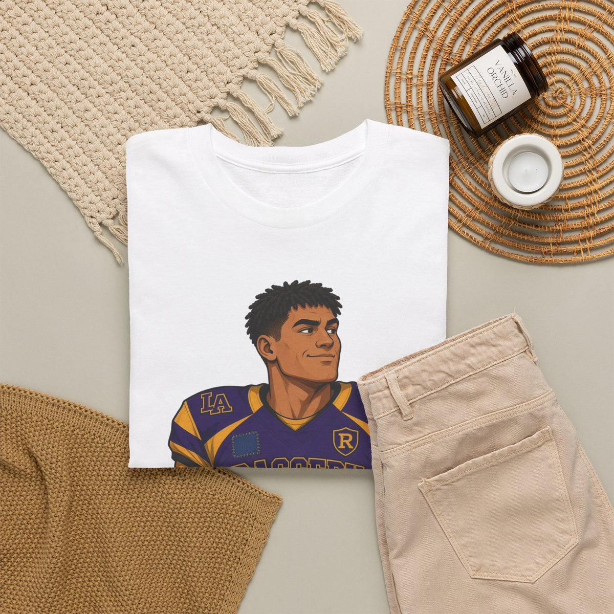 Football Player Graphic Tee — Raggedy B*TCH T-Shirt
