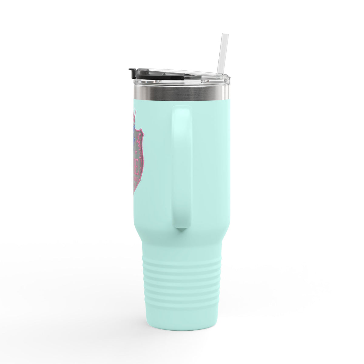 40oz Insulated Travel Mug — “She Got Game” Lightning Crest