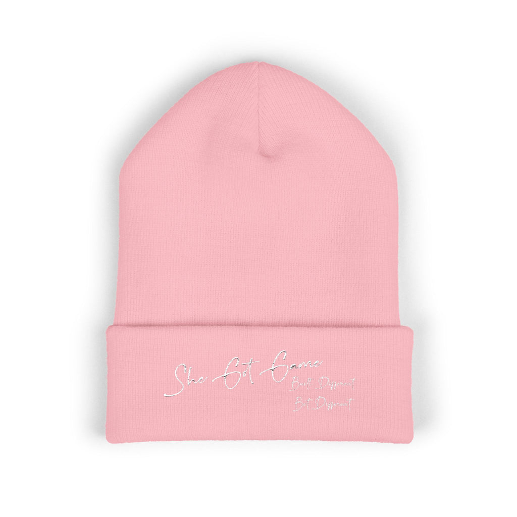 Embroidered 'She Got Game' Classic Cuffed Beanie — Cozy Winter Hat