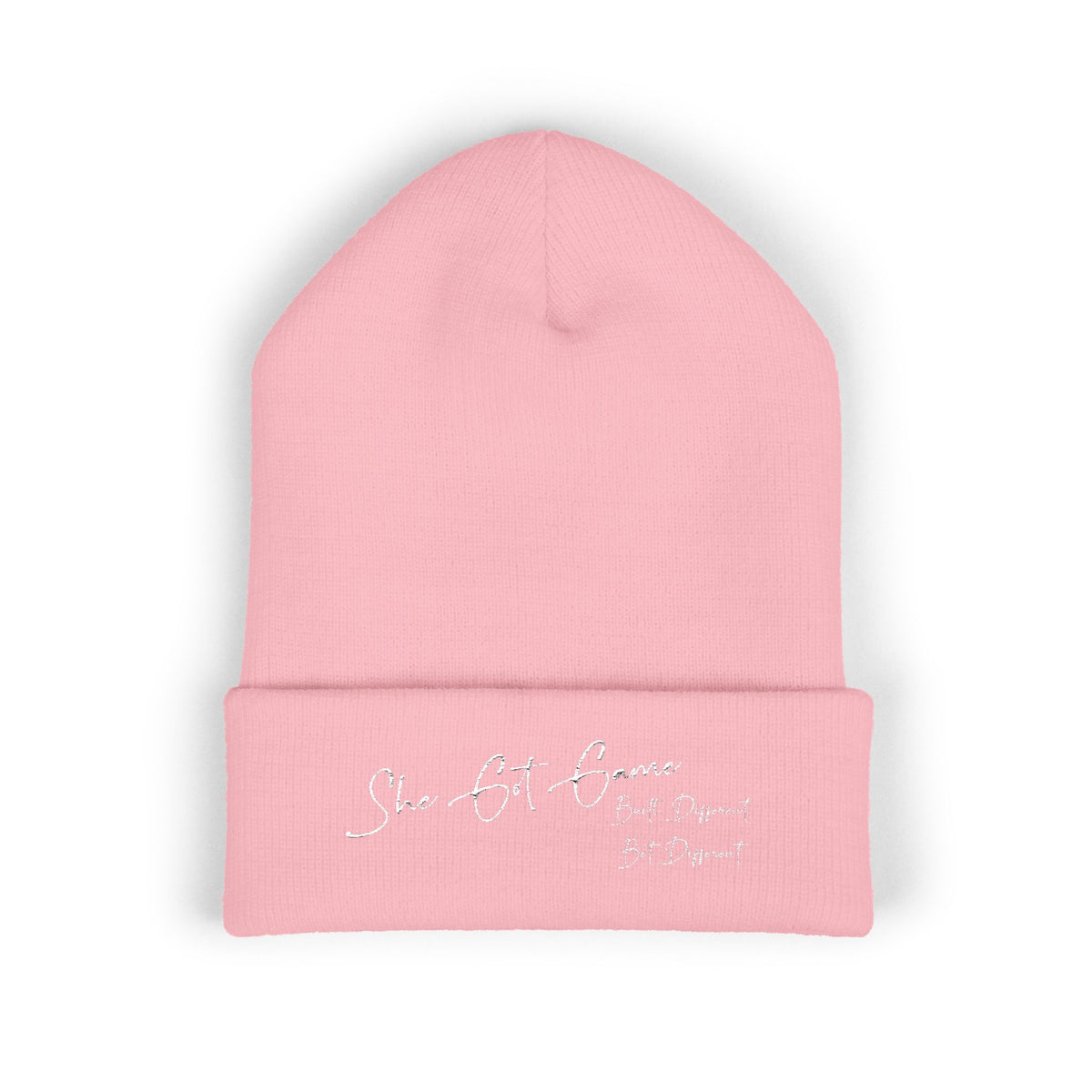 Embroidered 'She Got Game' Classic Cuffed Beanie — Cozy Winter Hat