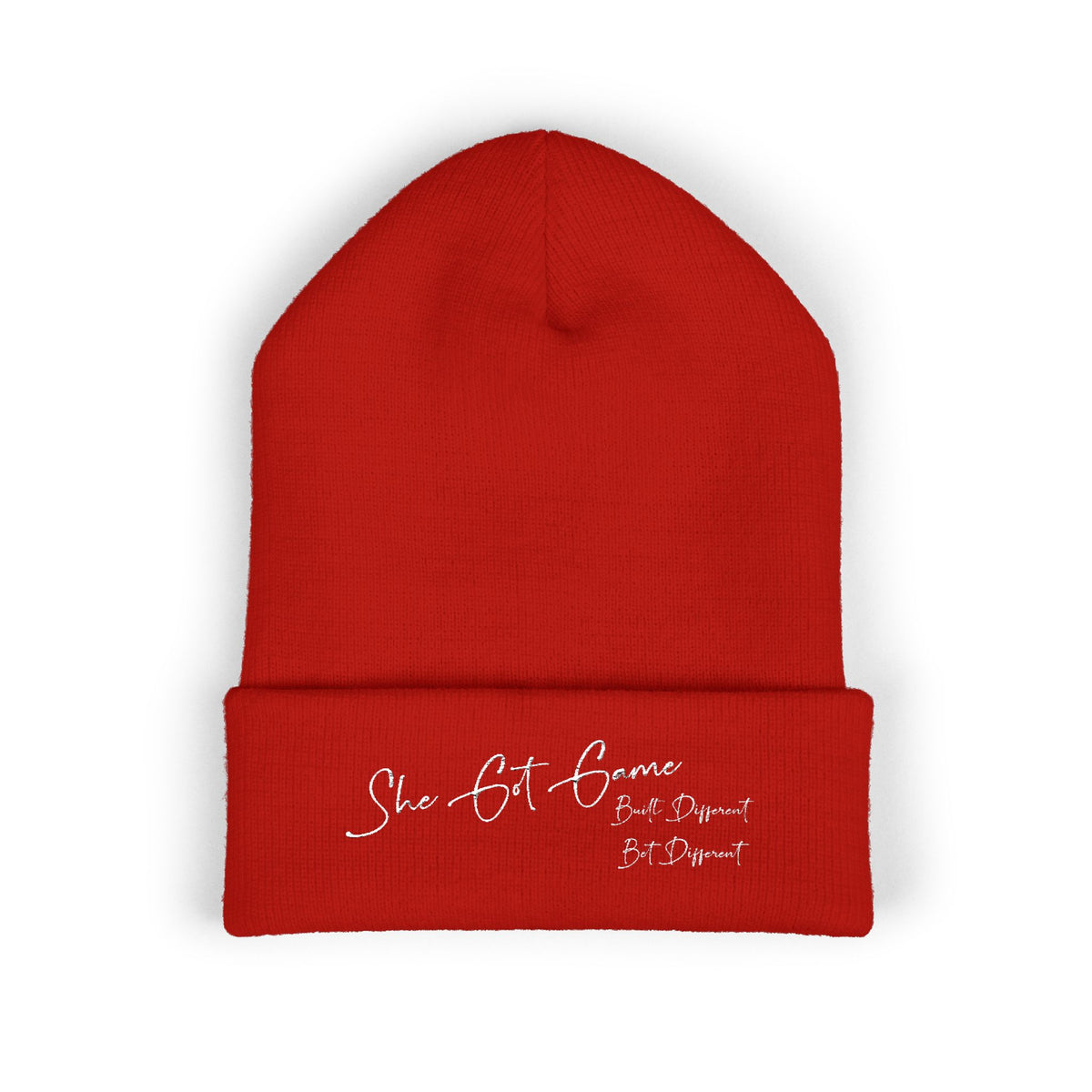 Embroidered 'She Got Game' Classic Cuffed Beanie — Cozy Winter Hat