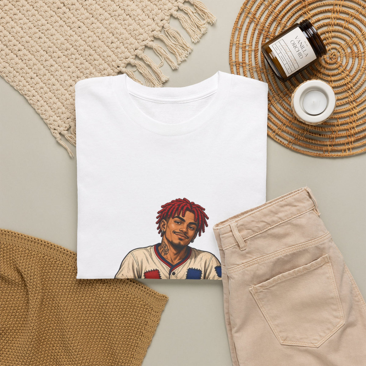Baseball Player Graphic Tee — Vintage Slugger Illustration T-Shirt