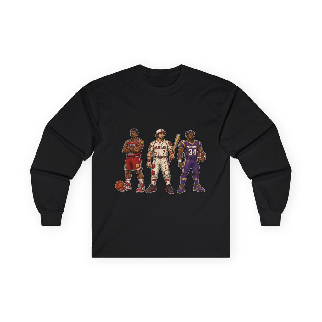 Raggedies Long Sleeve Tee — Retro Players Graphic