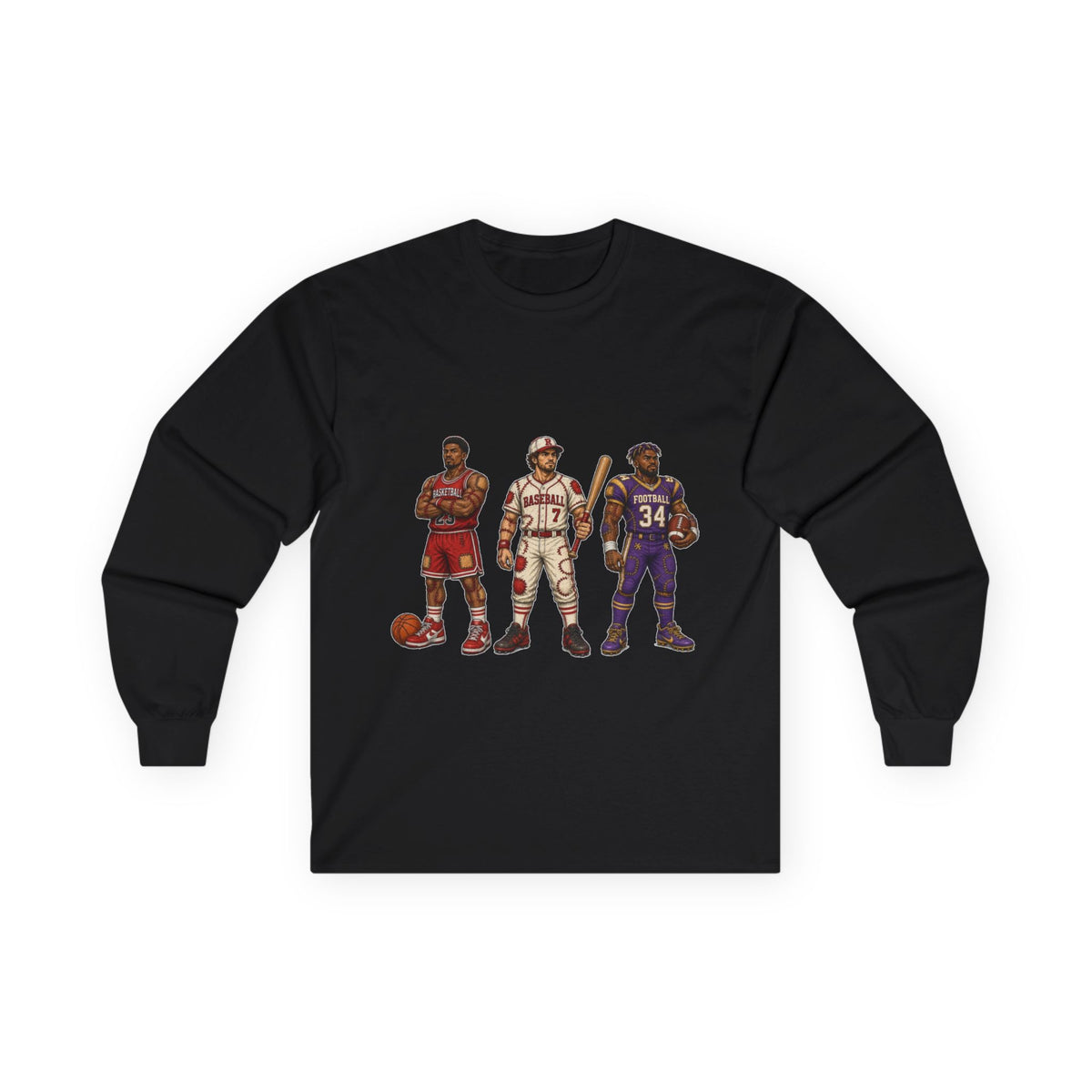 Raggedies Long Sleeve Tee — Retro Players Graphic