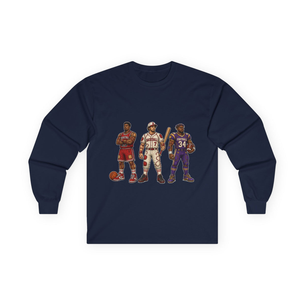 Raggedies Long Sleeve Tee — Retro Players Graphic