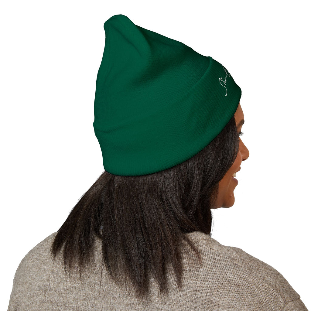 Embroidered 'She Got Game' Classic Cuffed Beanie — Cozy Winter Hat