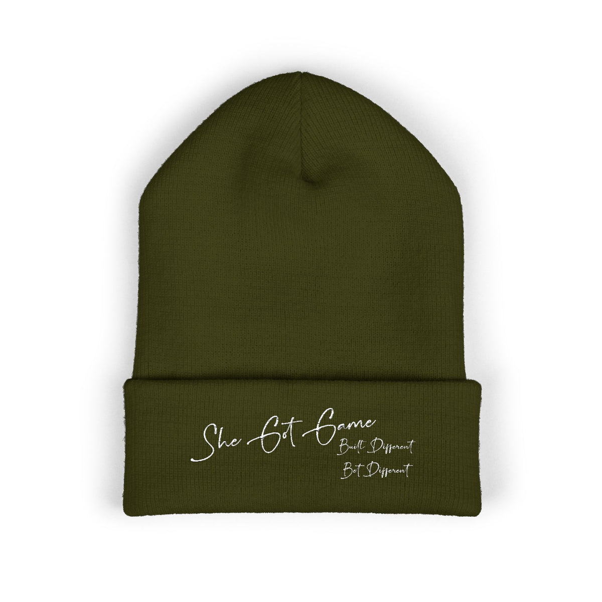 Embroidered 'She Got Game' Classic Cuffed Beanie — Cozy Winter Hat