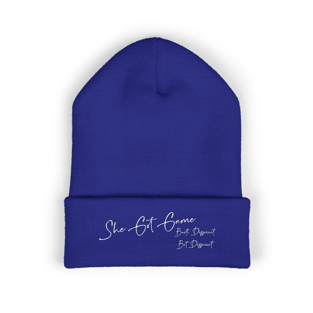 Embroidered 'She Got Game' Classic Cuffed Beanie — Cozy Winter Hat