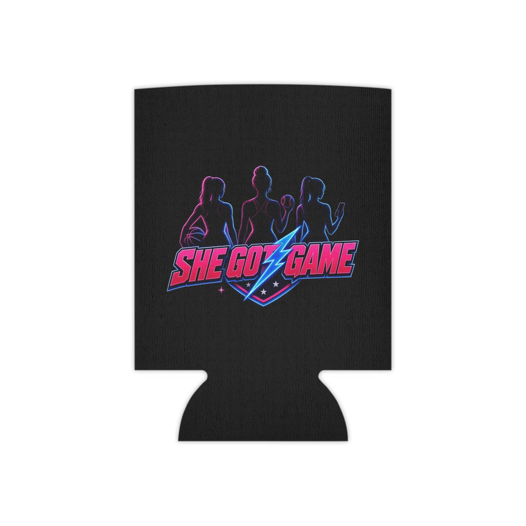 Can Cooler - "She Got Game" Retro Neon Sports Can Cooler