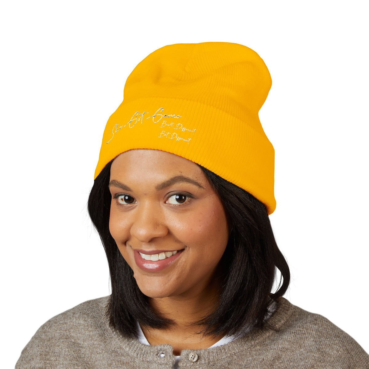 Embroidered 'She Got Game' Classic Cuffed Beanie — Cozy Winter Hat